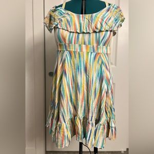 Torrid Multicolor Off-shoulder Babydoll Dress